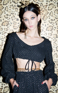Pre-Order Melody Cropped Organic Cotton Top - Women's Tops : Natalie & Alanna - Women's Clothing & Accesssories