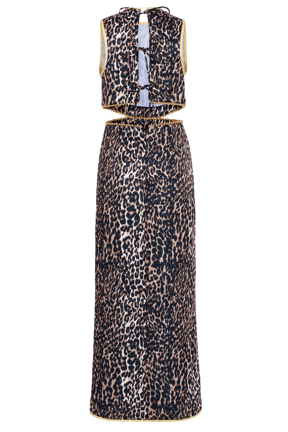 Cher Leopard Print Cutout Maxi Dress- Made to Order