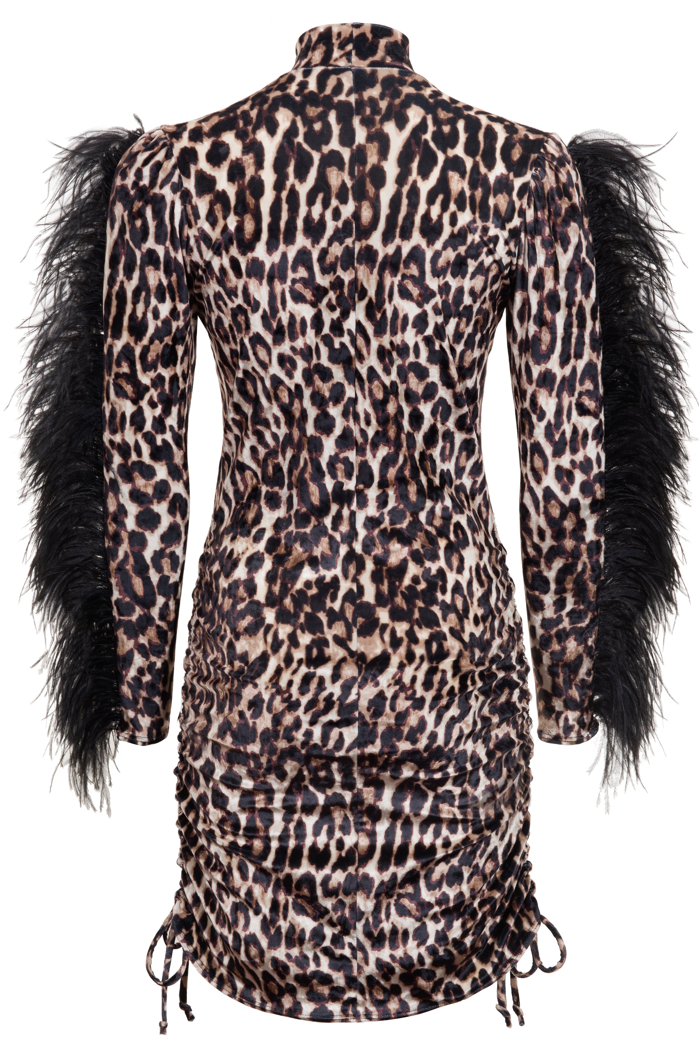 Tina Leopard Print Mini Dress- Made to Order