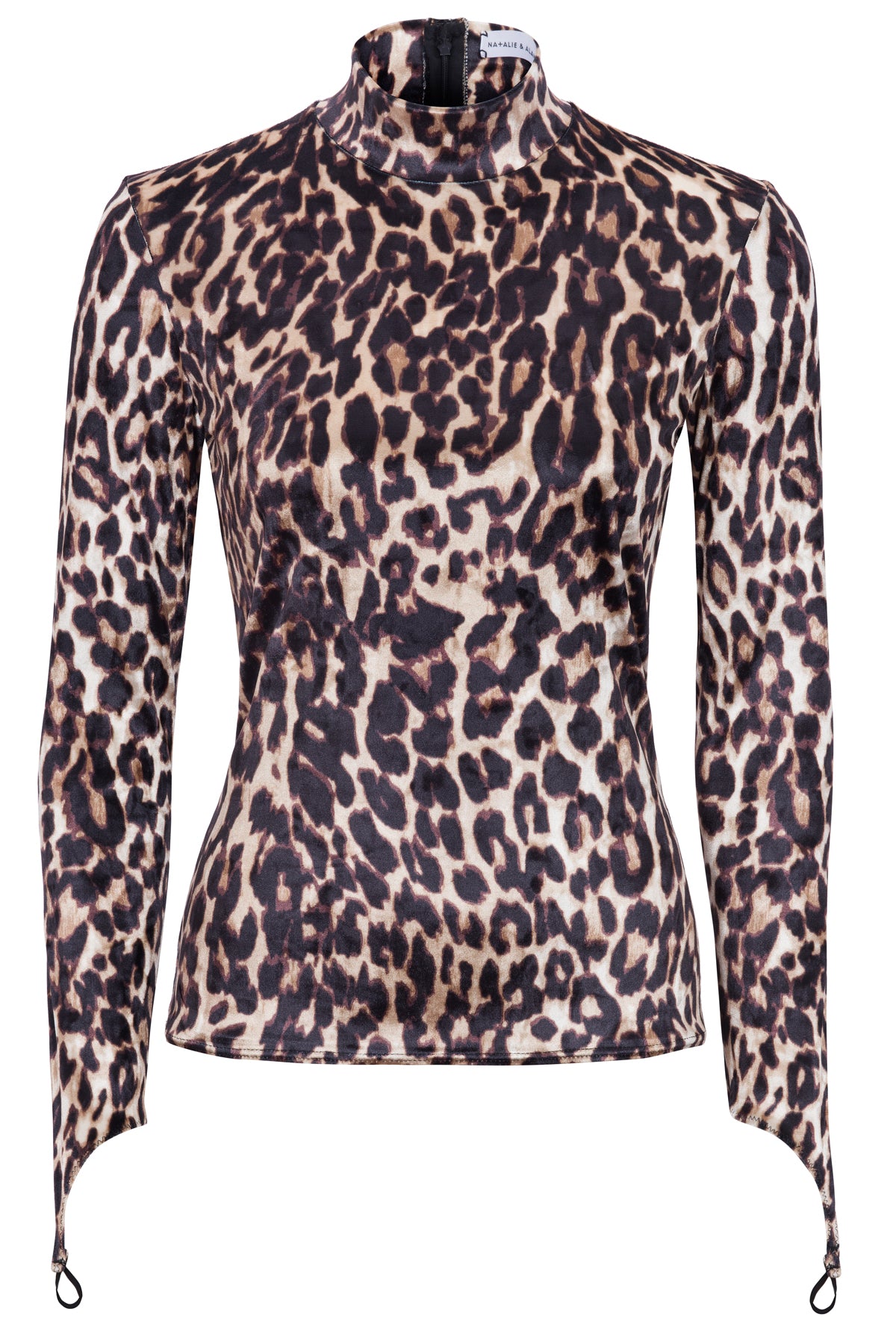 Lydia Leopard Print Velvet Top- Made to Order