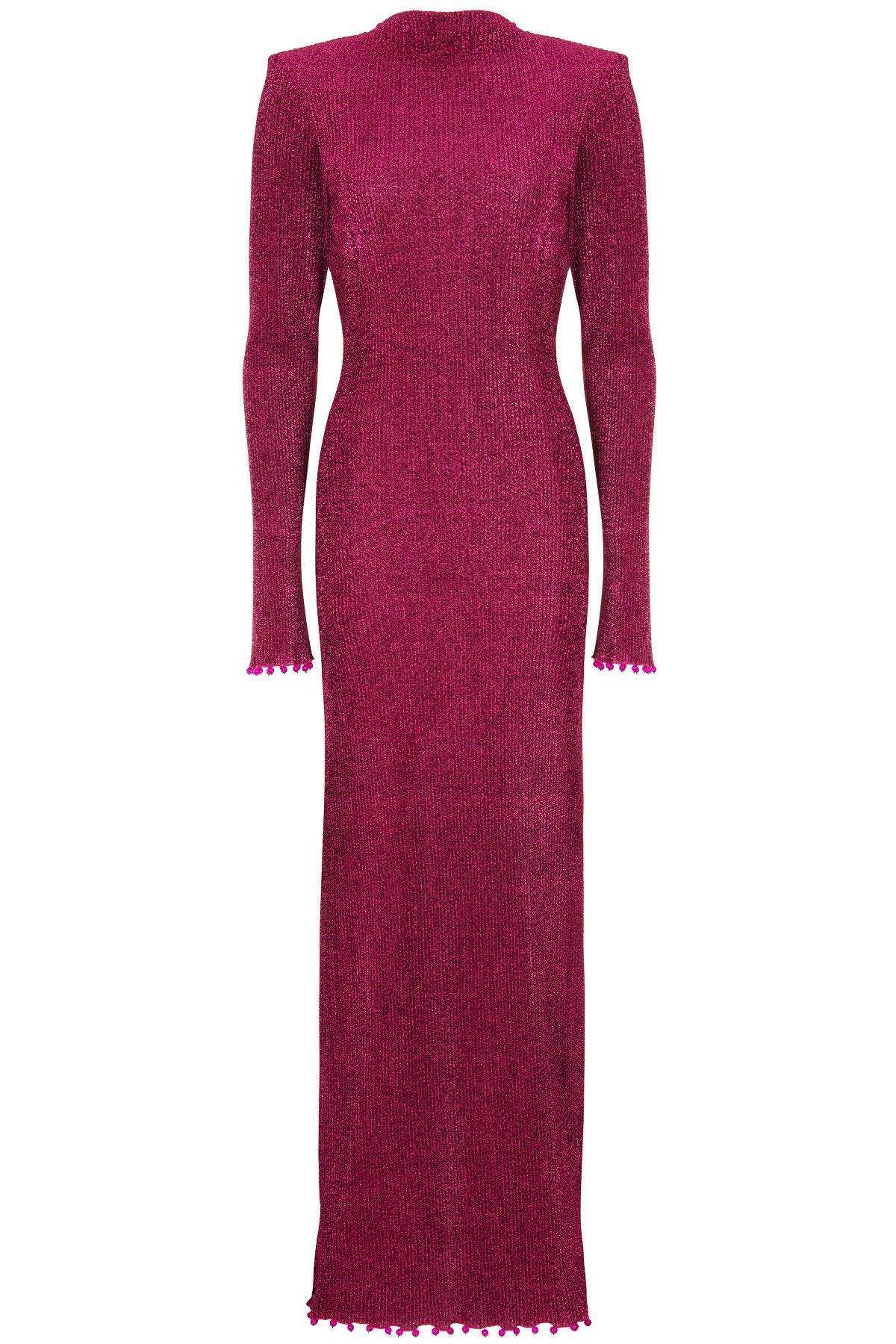 Pre-Order Anita Open-Back Metallic Ribbed Maxi Dress - Women's Dresses : Natalie & Alanna - Women's Clothing & Accesssories