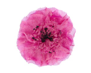 Pre-Order Beah Fuchsia Silk Carnation Flower Brooch - Women's Accessories : Natalie & Alanna - Women's Clothing & Accesssories