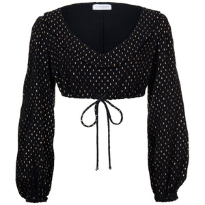 Pre-Order Melody Cropped Organic Cotton Top - Women's Tops : Natalie & Alanna - Women's Clothing & Accesssories