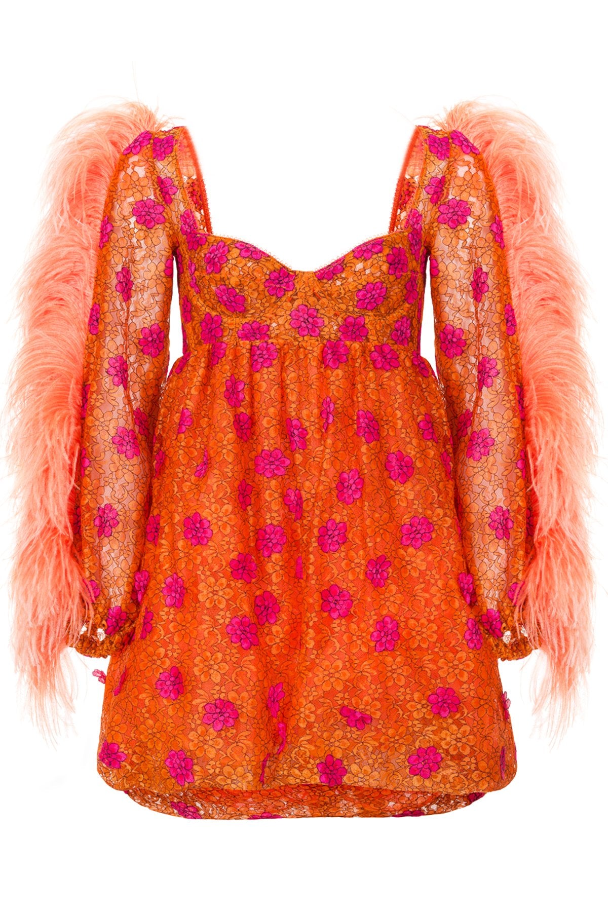 Pre-Order Sharon Feather Mini Lace Dress - Women's Dresses : Natalie & Alanna - Women's Clothing & Accesssories